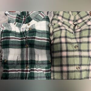 Womens Flannel (2 flannels) both green in great condition